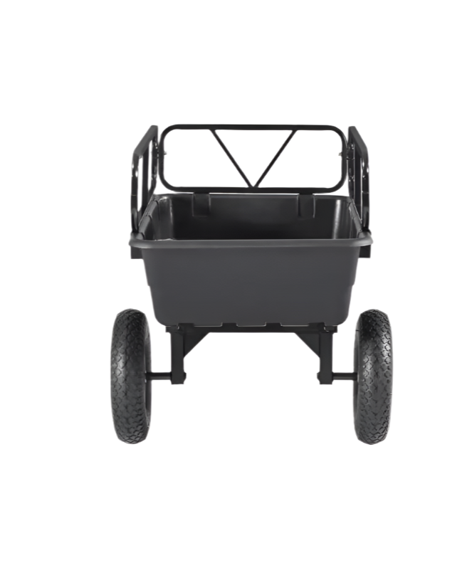 Tuinwagen – Aanhanger – Kar – Karretje – Kiepwagen – 10 Kubieke Voet Laadruimte – 226 Kg Draagvermogen - QUORE