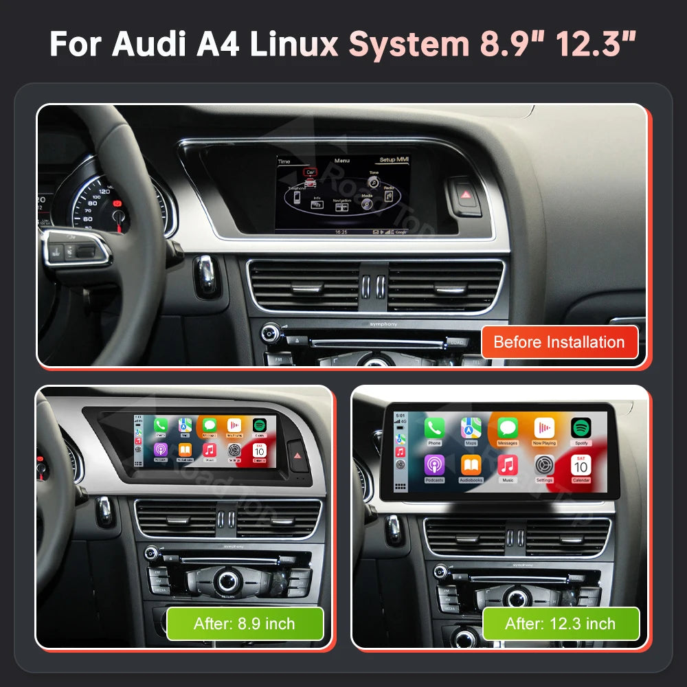 Multimediaspeler – Multimediasysteem – Infotainmentscherm – Touchscreen Display – Autodisplay – 8.9'' / 12.3'' Touchscreen – Draadloos CarPlay & Android Auto