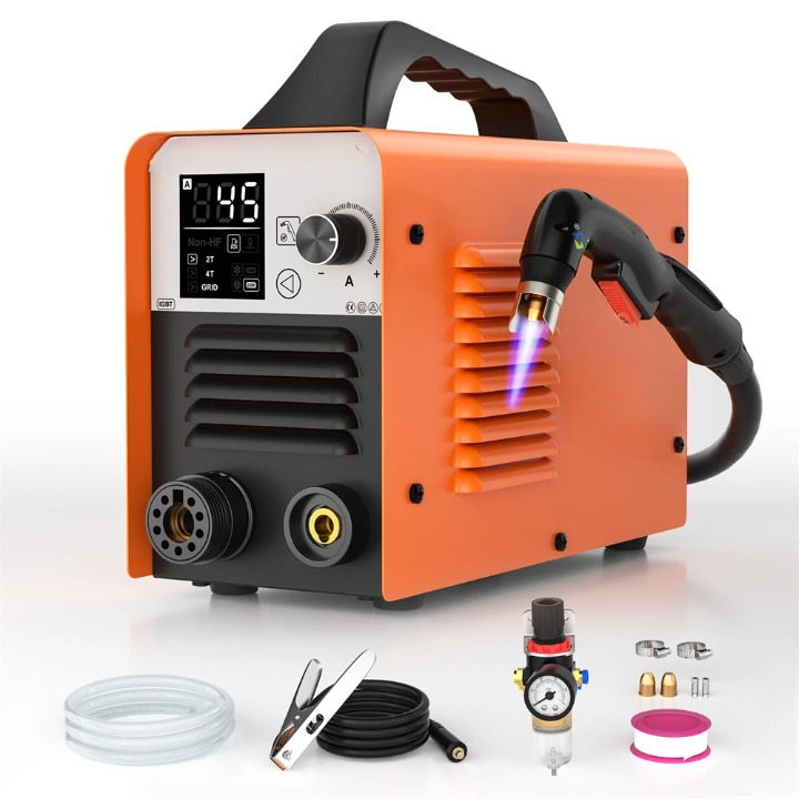 Plasmasnijder – Plasmasnijmachine – Metaalsnijder – Snijbrander – Compact – 45A – Max 12mm Snijdikte - 2T/4T IGBT - ARC - Slim LED-scherm - QUORE