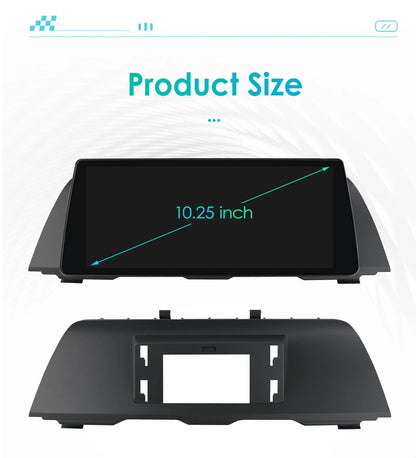 Android Multimedia Speler – Auto Radio – Navigatiesysteem – 2 DIN Touchscreen – BMW 5 Serie 2013-2016 1GB 32GB NBT AI – 10.25 Inch QLED Scherm – Draadloze CarPlay & Android Auto
