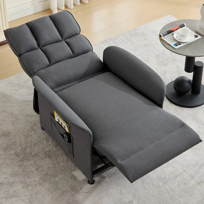 Elektrische Relaxstoel – Relaxfauteuil – Sta-op Stoel – Massagefauteuil – TV Stoel – Elektrisch Verstelbaar – Ademend Technisch Stof