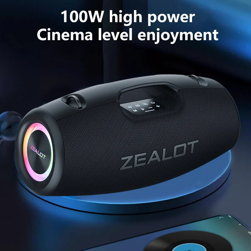 Draadloze Speaker – Bluetooth Speaker – Draagbare Speaker – Waterbestendige Speaker – 100W Output – 24.000 mAh Batterij - QUORE