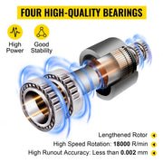 Motor - Spindelmotor - Elektromotor - Luchtgekoelde Spindelmotor - 0.8KW ER11 Rond - voor CNC-Freesmachine Graveermachine Gebruik