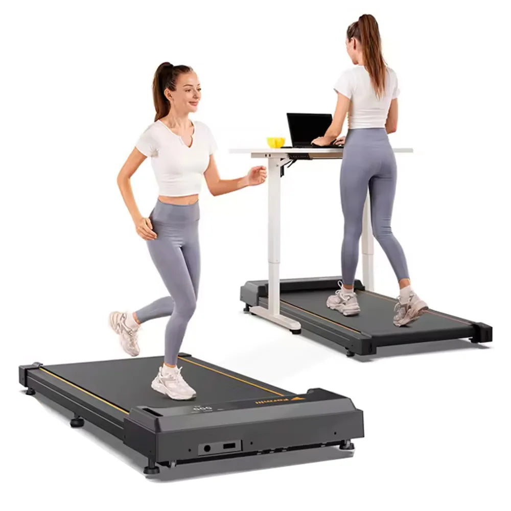 Formill FT-21 Walking Pad Treadmill, Non-slip Running Belt, Shock Absorption, 2.5 HP Motor, 200lbs Max. Load,1-6km/h Speed, LED