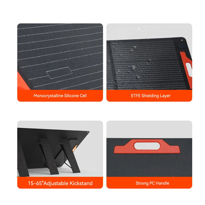 Zonnepaneel – Opvouwbaar Solar Panel – Draagbaar Zonnepaneel – Outdoor Zonne-energie – Camping Zonnepaneel – 200W Vermogen – 23% Hoog Rendement