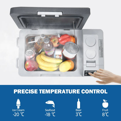 Draagbare Compressor Koelkast – Mini Koelbox – Mobiele Koelkast – Reis Koelbox – 20L – Bluetooth Bediening – Stil En Energiezuinig