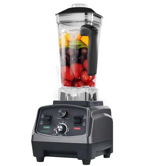 Biolomix - Multifunctionele Keukenmachine - 36000rpm - 240V - 2200W - 3HP Draagbare Juicer Blender - Persoonlijke Smoothie Mixer - Voedsel Chopper En Droge Molen - ABS - Titaangrijs