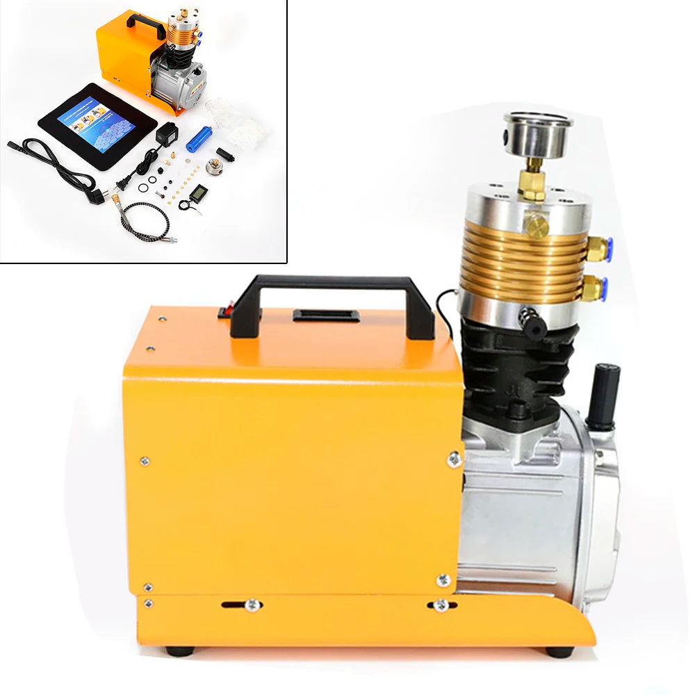 Elektrische Hogedrukpomp – Hogedruk Compressor – Luchtpomp – Drukpomp – 1800W Motor – 30 Mpa Werkdruk – Stil Gebruik - QUORE