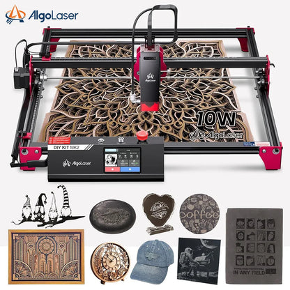 AlgoLaser Laser Engraver Cutter With Wifi Offline Control/3.5inch Touch Screen 10W Laser Engraving Cutting Machine CNC Machine - QUORE