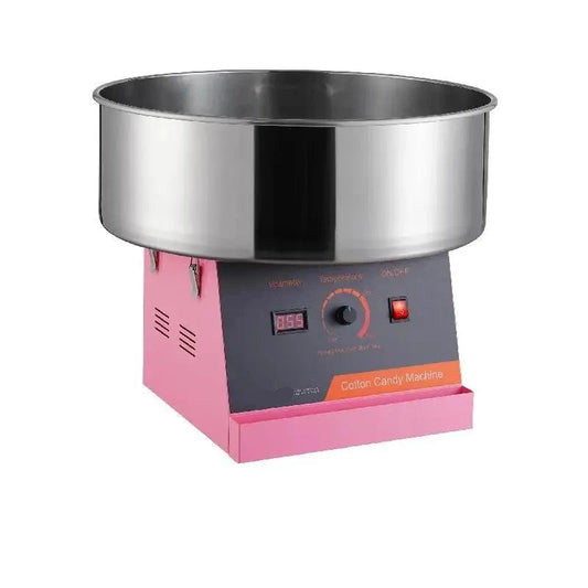 Vevor - Suikerspinmachine - 1000W - 220V - Mini Suikerspin - Commerciële Flossmaker - Roestvrijstalen kom - Suikerschep en lade voor Verjaardagsfeestjes - Roze - QUORE