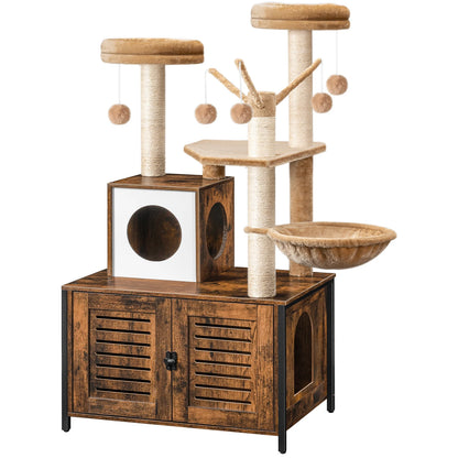 Kattenklimpaal – Kattenkrabpaal – Klimmeubel – Kattenmeubel – Rustplek – Houten Frame – Verstelbare Voeten