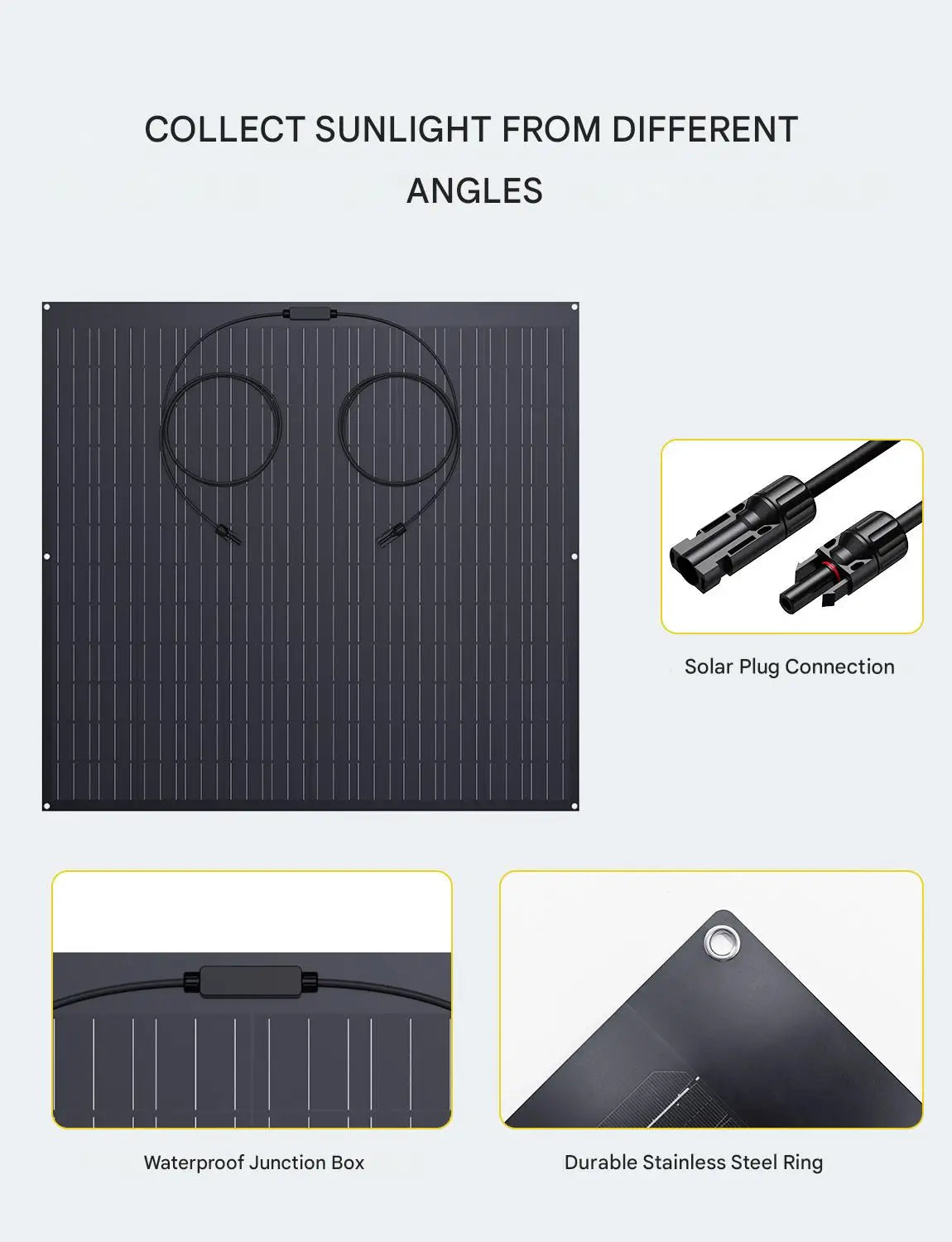 Solar Panel Kit – Zonnepanelen Set – Zonnestroomsysteem – zonne-energiesysteem – Balkon Zonnesysteem – 960W Flexibele Mono Zonnepanelen – 800W Micro Omvormer met WiFi en IP67 Waterdicht