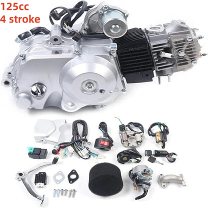 125cc Motorblok – Compacte Motor – 4-Takt Motor – Pitbike Motor – Buggy Motor – Elektrische Start – 3 Versnellingen