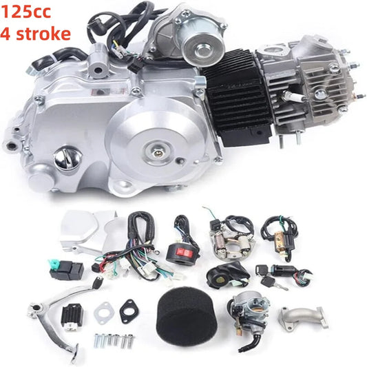 125cc Motorblok – Compacte Motor – 4-Takt Motor – Pitbike Motor – Buggy Motor – Elektrische Start – 3 Versnellingen
