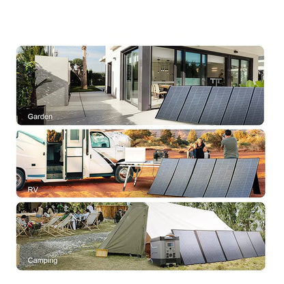 Powerstation - Generator - Aggregaat - Powerbank - Draagbare - met 200W Zonnepaneel - 1152Wh LiFePO4 Zonnegenerator - met AC Output voor Buiten en Noodstroom