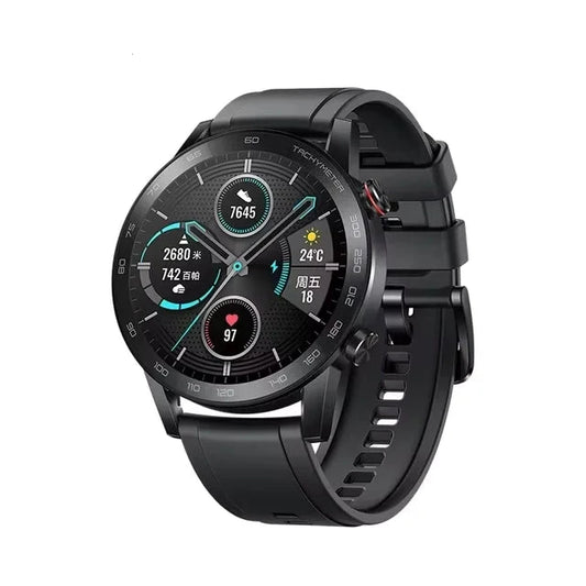 Smartwatch - Smartwatch Vrouwen - Smartwatch Mannen - Smartwatches - Waterdicht - Bloed Zuurstof Monitor - 14 dagen batterijduur- Zwart - QUORE