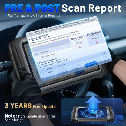 Bluetooth Autodiagnosetool – OBD2 Scanner – Autodiagnoseapparaat – Foutcode Uitlezer – Sleutelprogrammeerder – 10,1 Inch Touchscreen – 42+ Servicefuncties