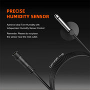 Luchtbevochtiger - Aromatherapie – Koele mistbevochtiger voor planten - 6L - QUORE