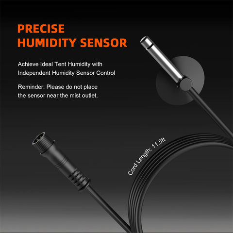 Luchtbevochtiger - Aromatherapie – Koele mistbevochtiger voor planten - 6L - QUORE