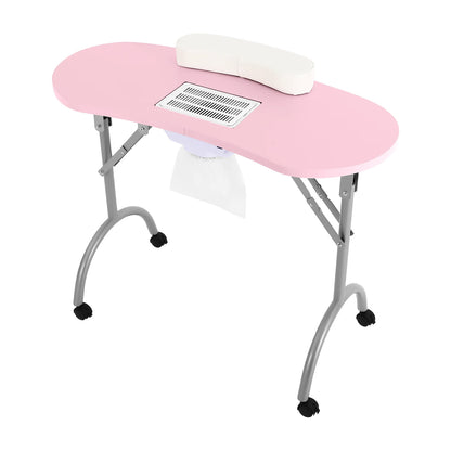 Make-up Koffer – Beauty Koffer – Make-up Trolley – Make-up Case – Make-up Organizer – Rose Goud – Ingebouwde LED-Verlichting – Verstelbaar Handvat Met 4 Vergrendelbare Wielen