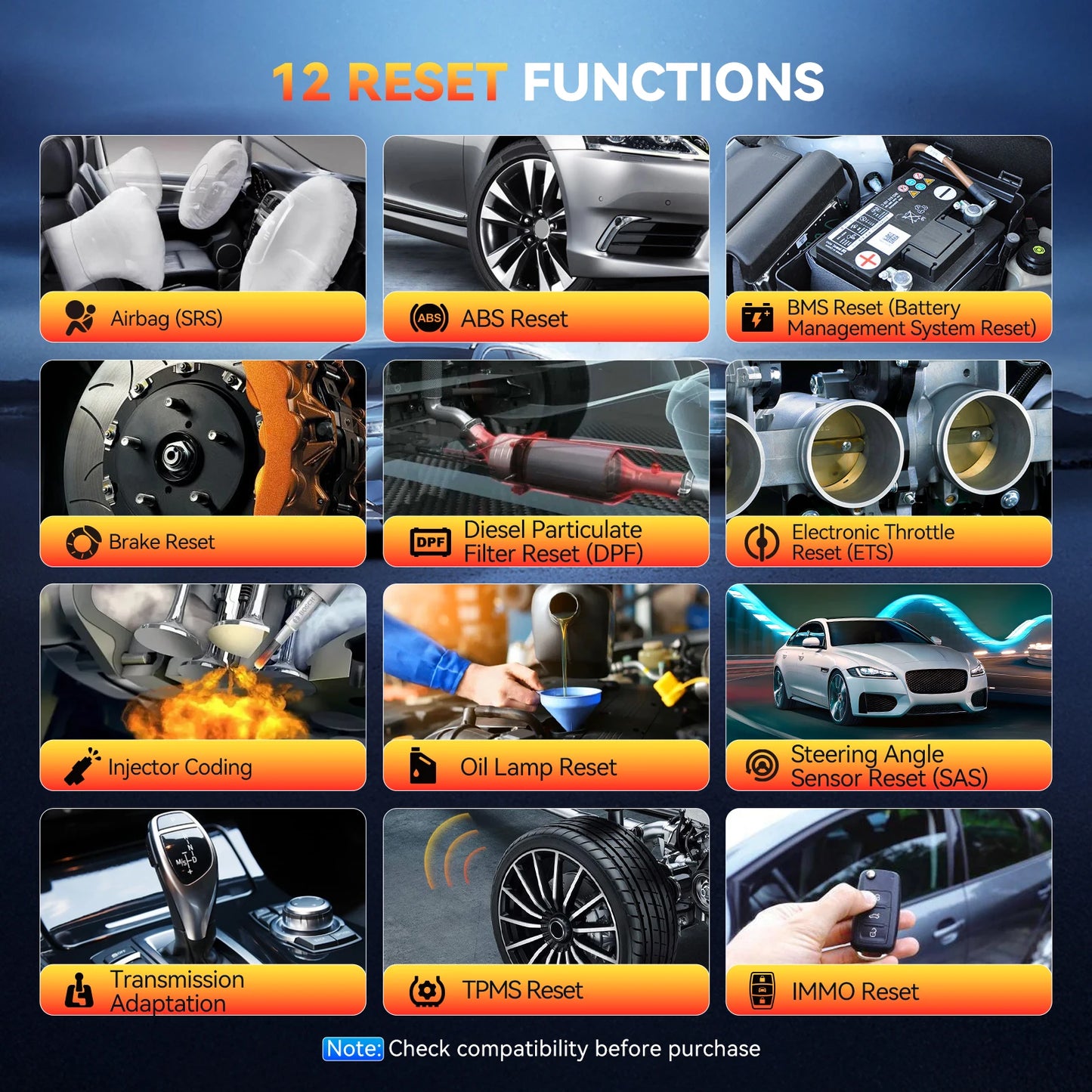 obd2 scanner – auto uitleesapparaat – diagnosecomputer – foutcode lezer – uitleesapparaat – Bi-directionele Diagnose – 12 Resetfuncties Lifetime Free Updates