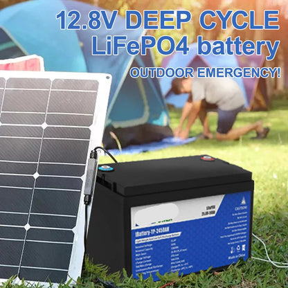 LiFePO4 Accu – Lithium Accu – Camper Accu – Bootaccu – Elektrische Accu – 12V 200Ah – Lichtgewicht & Lange Levensduur