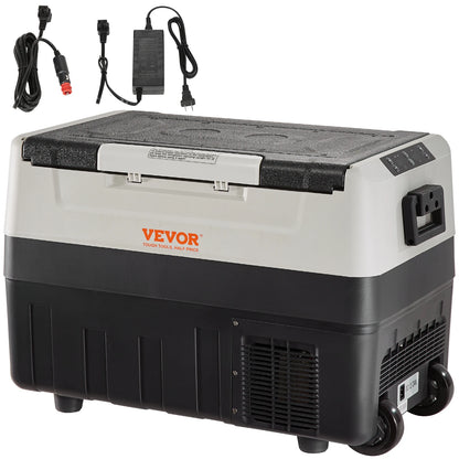 Koelkast - Minikoelkast voor Dranken - Minifridge - Minikoelkast Eten & Drinken - Minikoelkast - 45L 110-240V - Dubbele Zone Draagbaar Vriezen - voor Buiten, Kamperen, Reizen