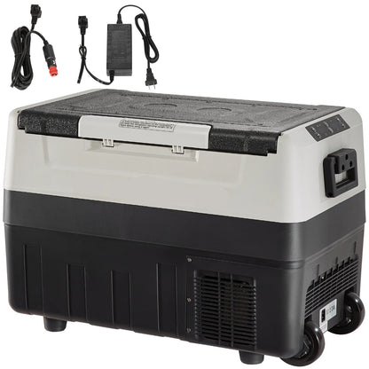 Auto Koelbox 45L – Elektrische Koelbox 24V/230V – Ideaal voor Auto - Camping & Reizen – 50x68x36 cm – Koelbox met Grote Capaciteit