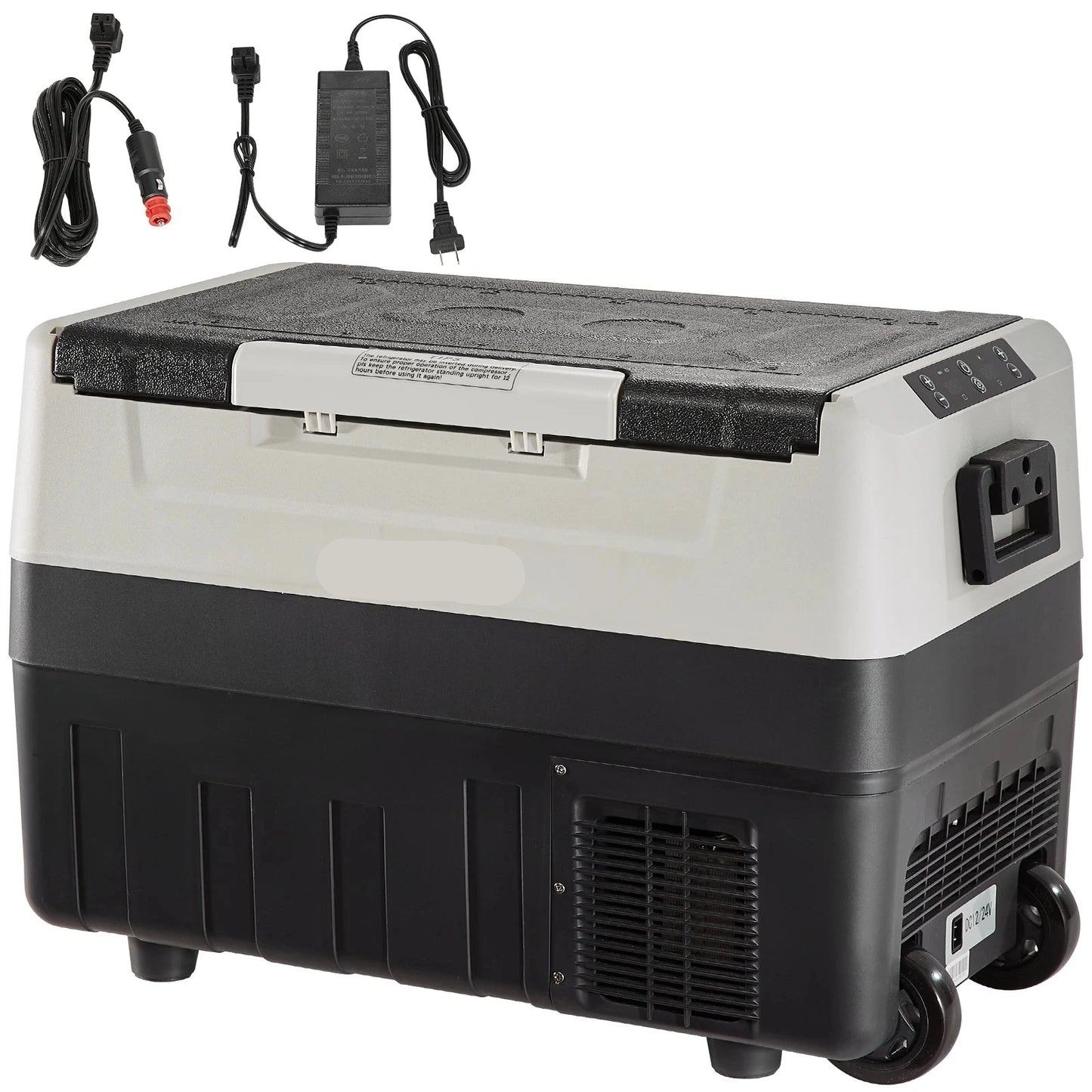 Auto Koelbox -Compressor Koelbox - Compressor Koelkast - Koelbox - 45L - Draagbare - Dual Zone - Koelkast en Vriezer - -20°C tot +10°C - Voor Camping - Auto - Caravan - Boot