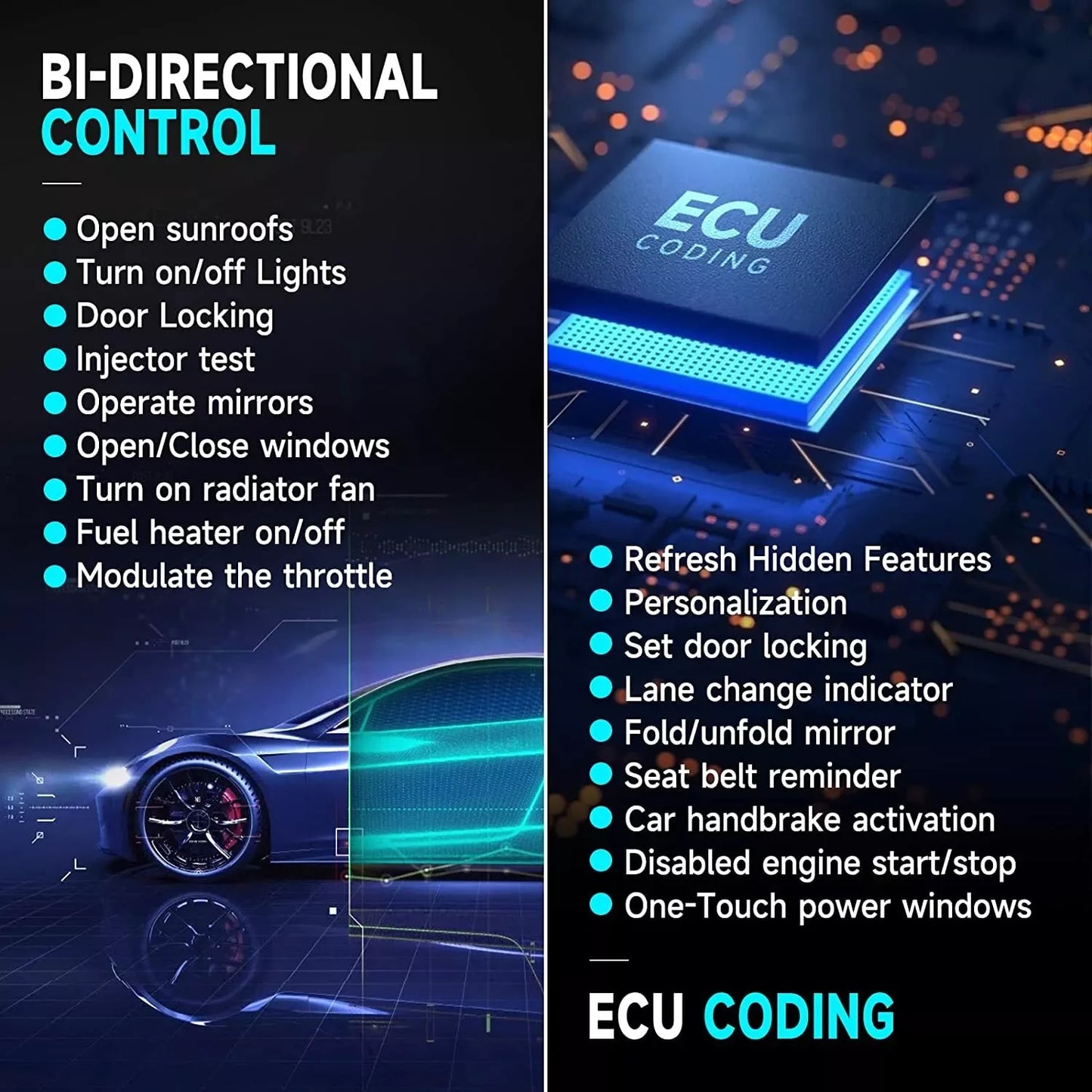 Autodiagnosetool – OBD Scanner – Diagnoseapparaat – Auto Scanner – Auto Diagnose – 10 Inch Touchscreen – Wifi En Bluetooth
