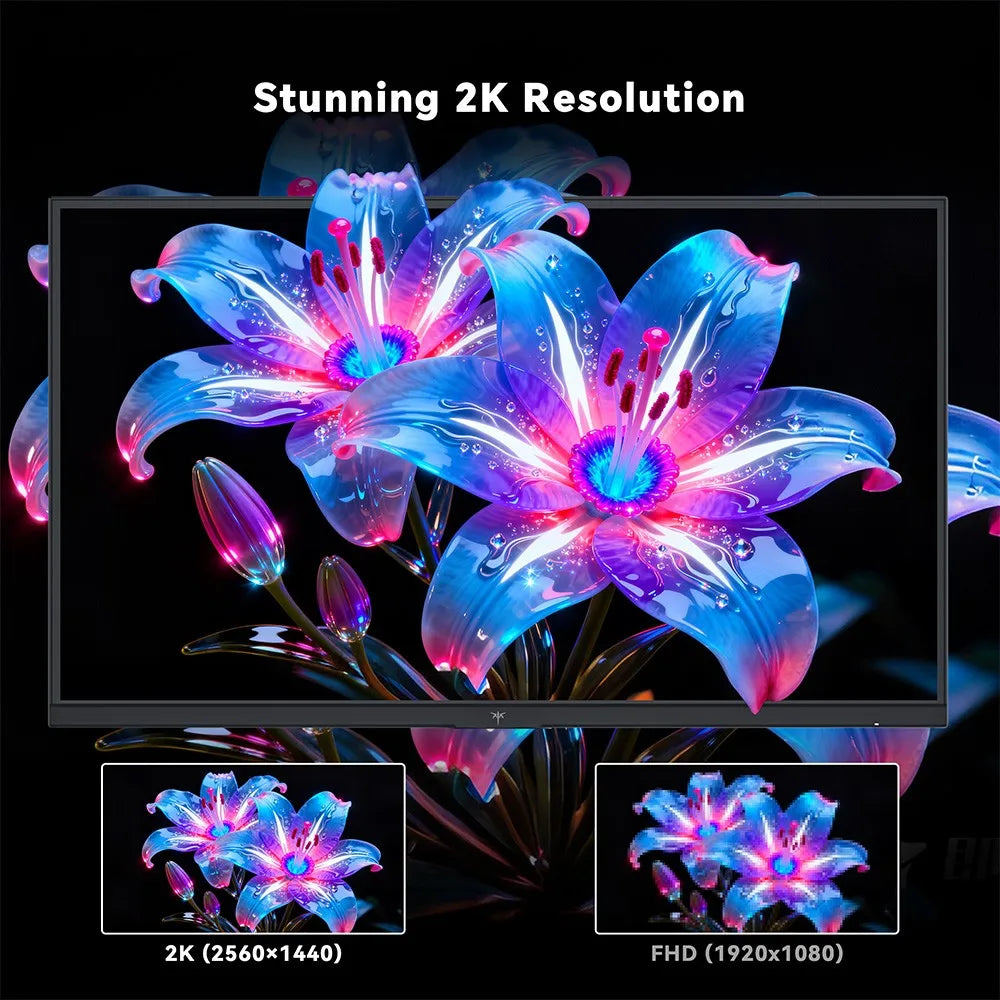 Gaming Monitor – Gamingscherm – Gaming Display – Game Monitor – 27 inch QHD – 210Hz Verversingssnelheid – Fast IPS Paneel - QUORE