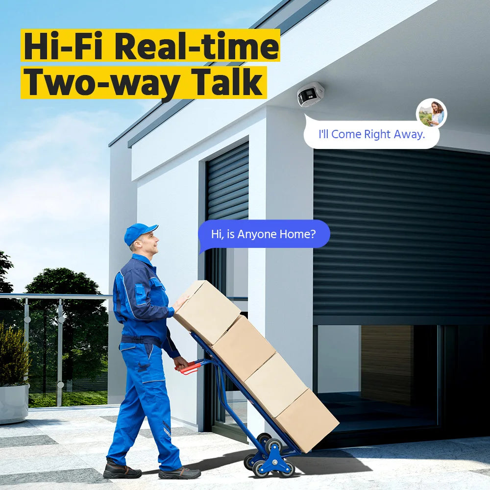 Beveiligingssysteem IP – CCTV Camera – Bewakingscamera – Dome Camera – AI Bewegingsdetectie Met Nachtzicht - Ultrabreed 180° Dual-Lens - NVR Recorder