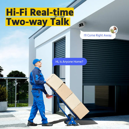 Beveiligingssysteem IP – CCTV Camera – Bewakingscamera – Dome Camera – NVR Recorder – Ultrabreed 180° Dual-Lens – AI Bewegingsdetectie Met Nachtzicht