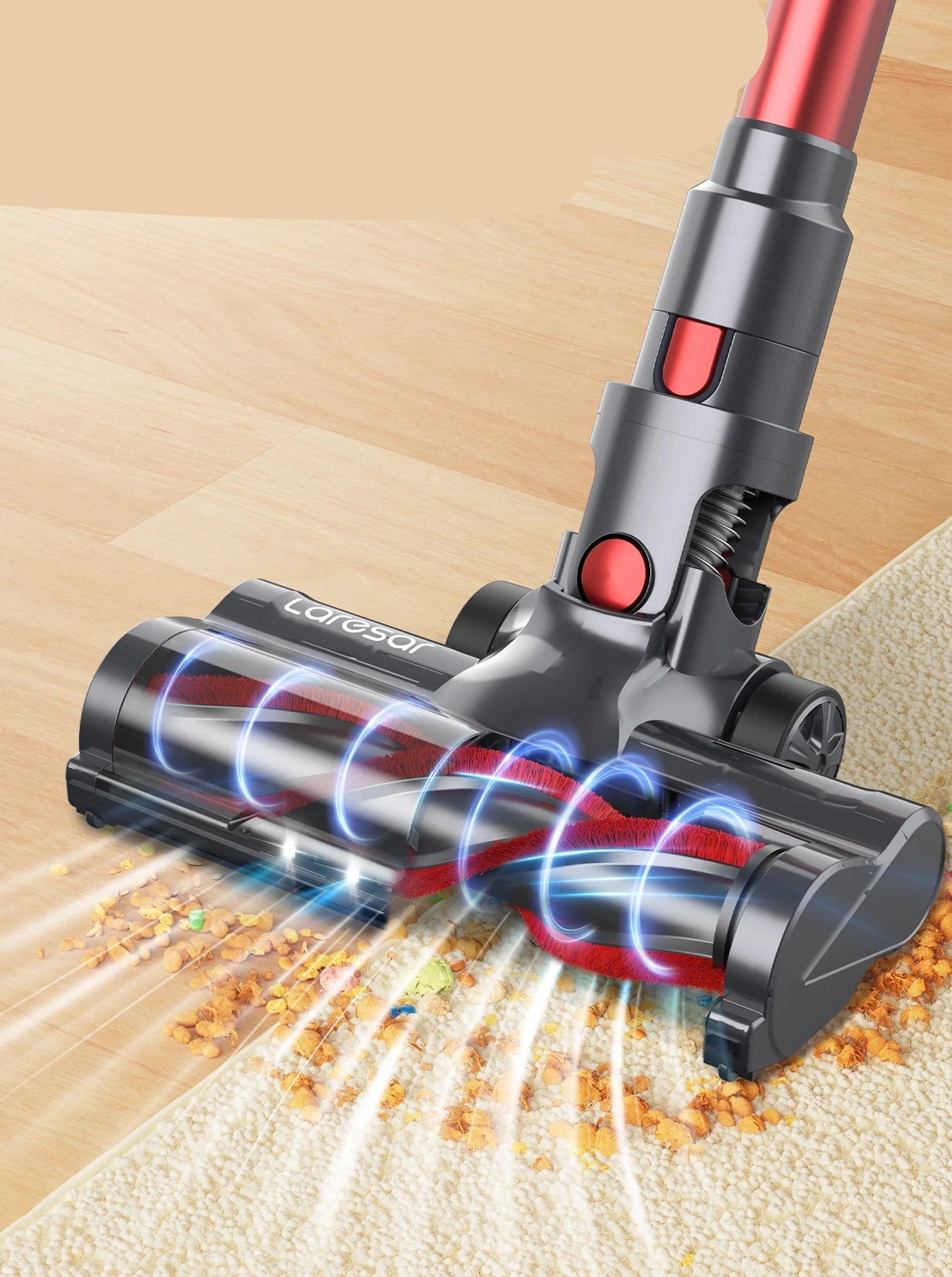Steelstofzuiger - Stofzuiger - Draadloze - Vacuum Cleaner - 500W - 48000PA Kracht - Met Verwijderbare Accu – Brushless Motor – Voor Auto & Huis – EU Plug - QUORE