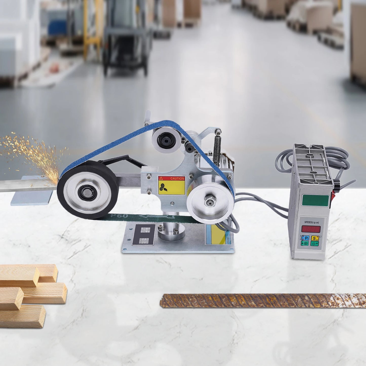 Bandschuurmachine – Bandschuur tool – Schuurmachine – Schuurapparaat – Borstelloze Motor – Traploze Snelheidsregeling - QUORE