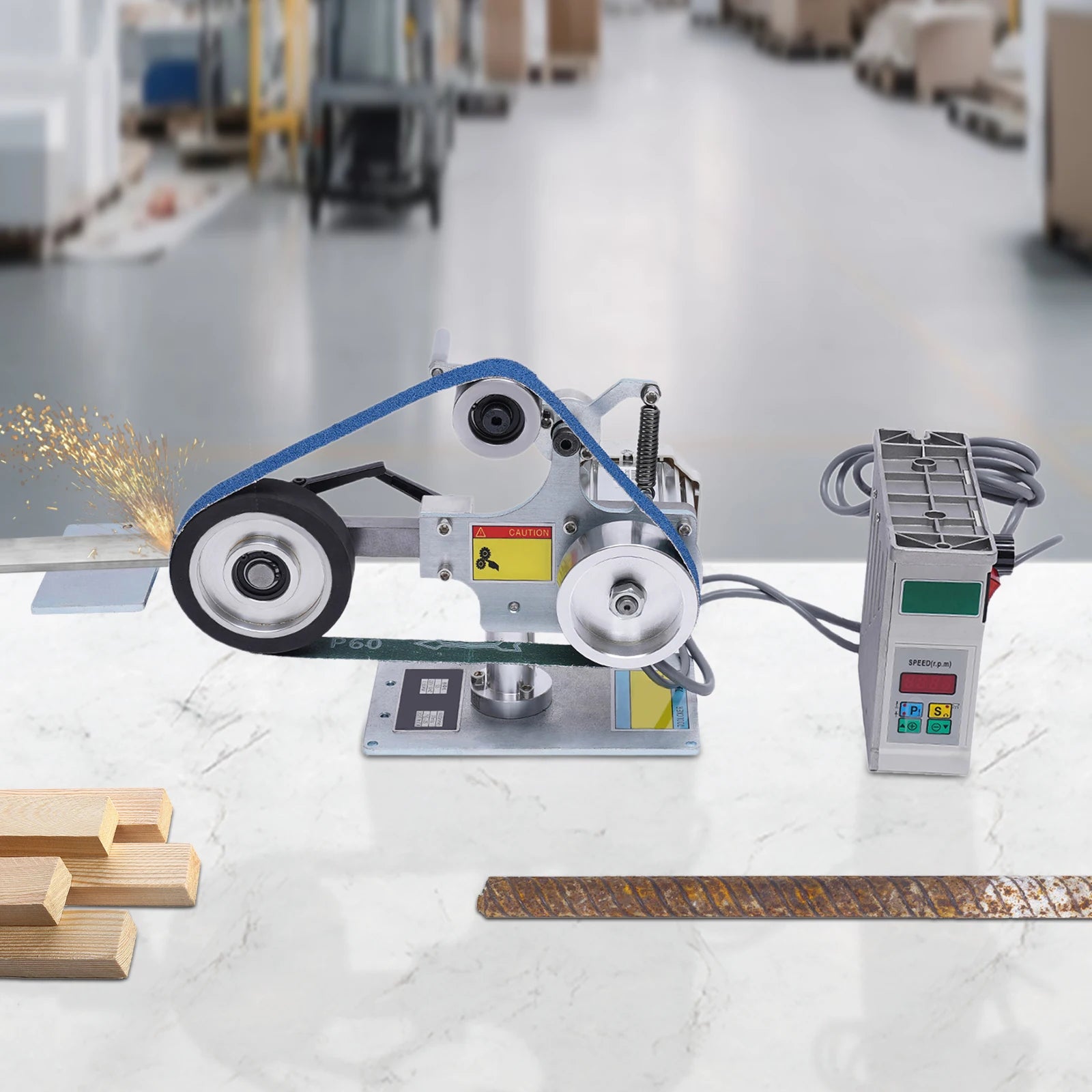 Bandschuurmachine – Bandschuur tool – Schuurmachine – Schuurapparaat – Borstelloze Motor – Traploze Snelheidsregeling - QUORE