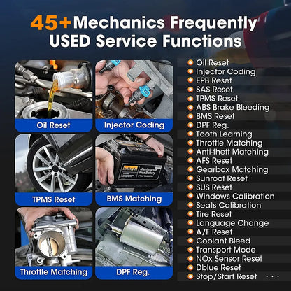 Autodiagnosetool – OBD Scanner – Diagnoseapparaat – Auto Scanner – Auto Diagnose – 10 Inch Touchscreen – Wifi En Bluetooth