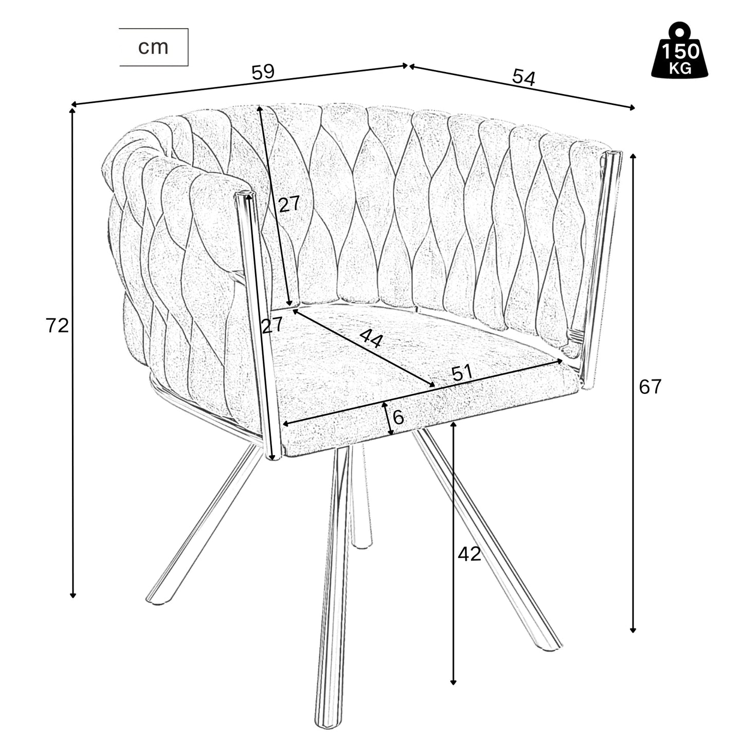 Draaistoelen – Eetkamerstoelen – Stoelen Met Armleuning – Comfortabele Stoelen – Ademend Linnen – 360° Draaifunctie