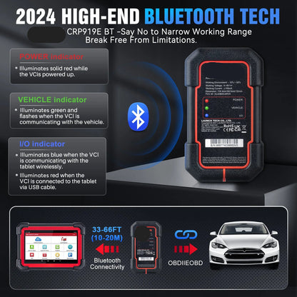 OBD2 Scanner – Autodiagnose Tool – Foutcode Uitlezer – Auto Scanner – Diagnosetool – 7 Inch Touchscreen – 31+ Servicefuncties