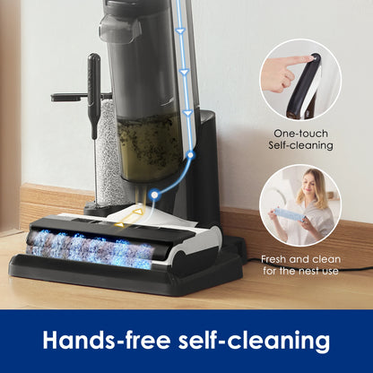 Stofzuiger – Draadloze Vloerreiniger – Vloerwisser – Nat En Droog – Zelfreinigend – 1.000-1.399 Watt – HEPA-filter