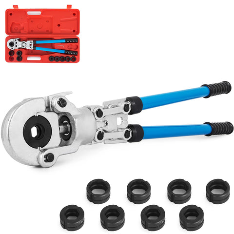 Vevor - Crimping Pliers - Hydraulic Crimper - Copper Pipe Crimper - TH Jaw - 360° Head - Crimping Pliers - Crimping Tools - Blue