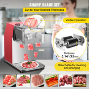 Meat grinder - Food processor - Food robot - Vegetable slicer - 850W - 50Hz - 1440 RPM - Blade space 10 mm - Food processor - Mincer - Red