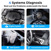 TOPDON ArtiDiag500 Car Diagnostic Tools OBD2 Scanner Engine/ABS/SRS/Transmission Automotive Tool OBD2 Code Reader Free Update - QUORE