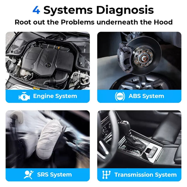 TOPDON ArtiDiag500 Car Diagnostic Tools OBD2 Scanner Engine/ABS/SRS/Transmission Automotive Tool OBD2 Code Reader Free Update - QUORE