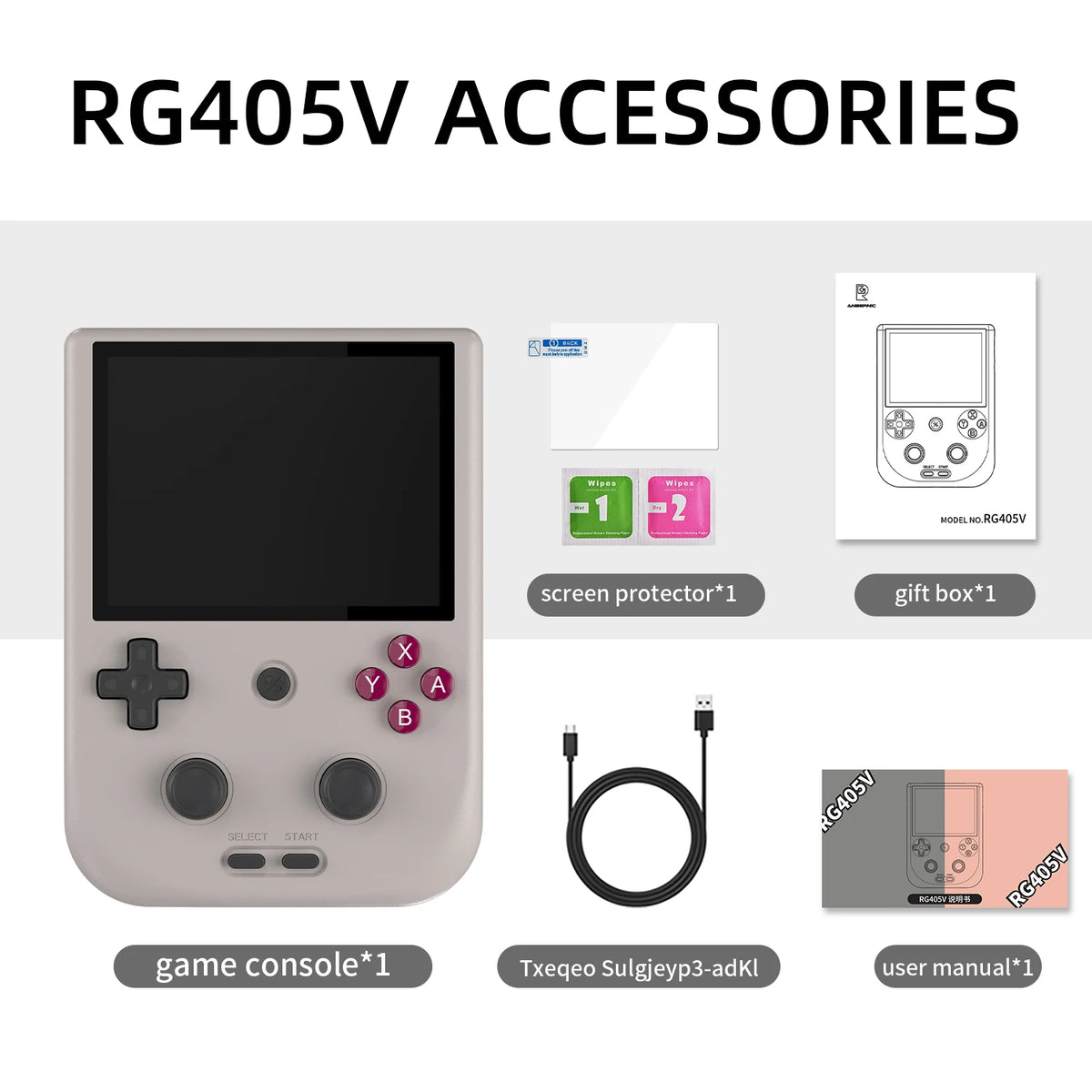 Handheld Game Console RG405V 4 inch IPS Touch Screen T618 Android 12 Retro Video Game Player Support OTA Update Gift - QUORE