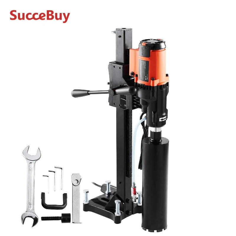 Kernboormachine Nat & Droog – Diamantboormachine – Betonboor – Elektrische Boormachine – Boorstandaard – 3200W Krachtige Motor – 8 Inch Boordiameter - QUORE