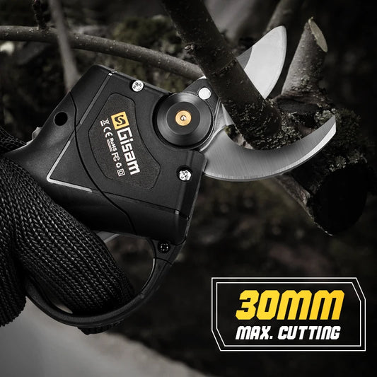 Elektrische Snoeischaar - Snoeischaar - Accu snoeischaar - Schaar Elektrisch - Cordless Pruning Shears - 2 Batterijtype 1 -  500W - 9000mAH -Zwart - QUORE