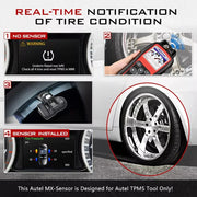 Autel - Bandenspanningsmeter - Bandenspanningsmeter - Bandenspanningsmeter - Bandenreparatiegereedschap - Scannerprogrammering - 8x 2 in 1 Rubber