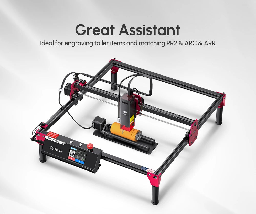 AlgoLaser DlY KIT MK2 10W Laser Engraver Handwriting Smart High Speed Laser Engraving Machine Holiday Handmade Tool Wood Metal - QUORE