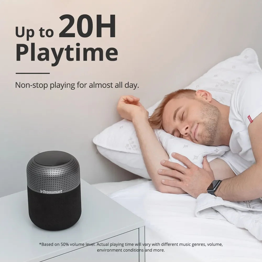 Tronsmart - Bluetooth Speakers - Wireless Bluetooth Speaker - 60W Home Loud Speaker - Long Playtime - T6 Max Black